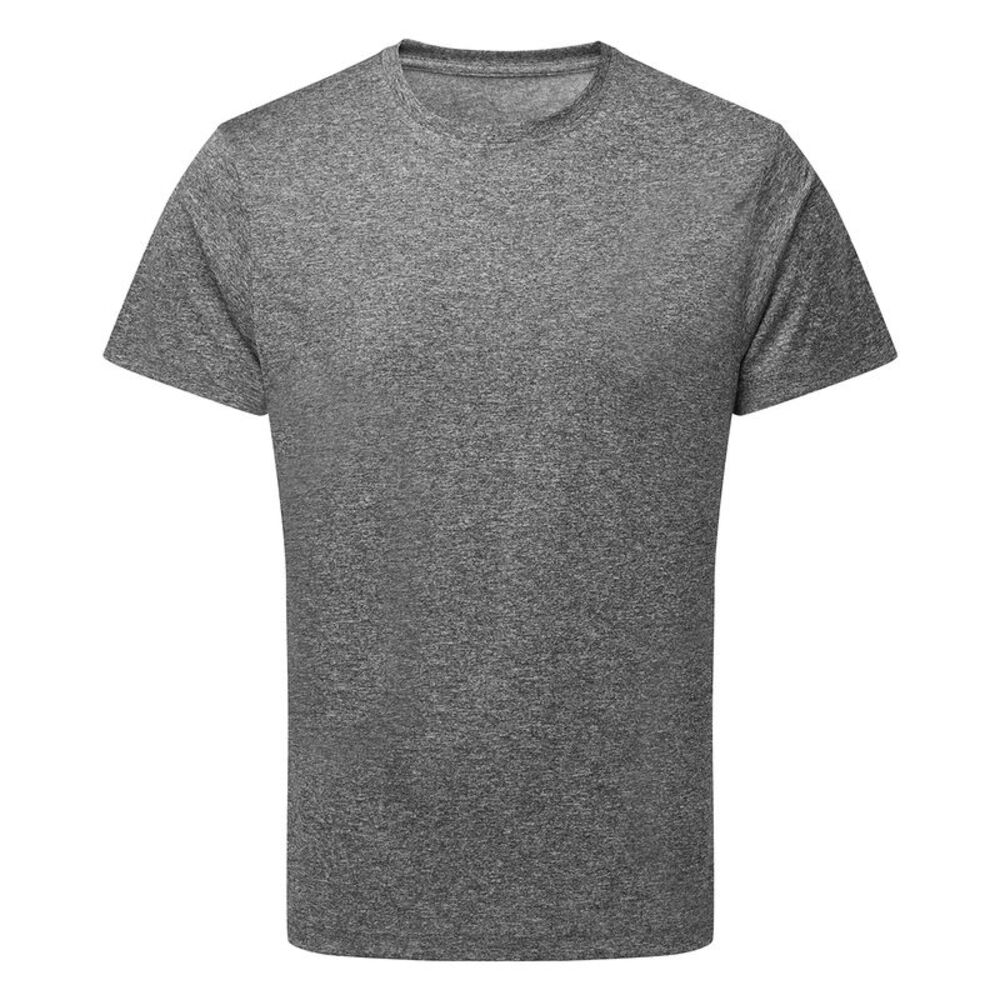 TriDri Mens Performance Melange Recycled T-Shirt / Black